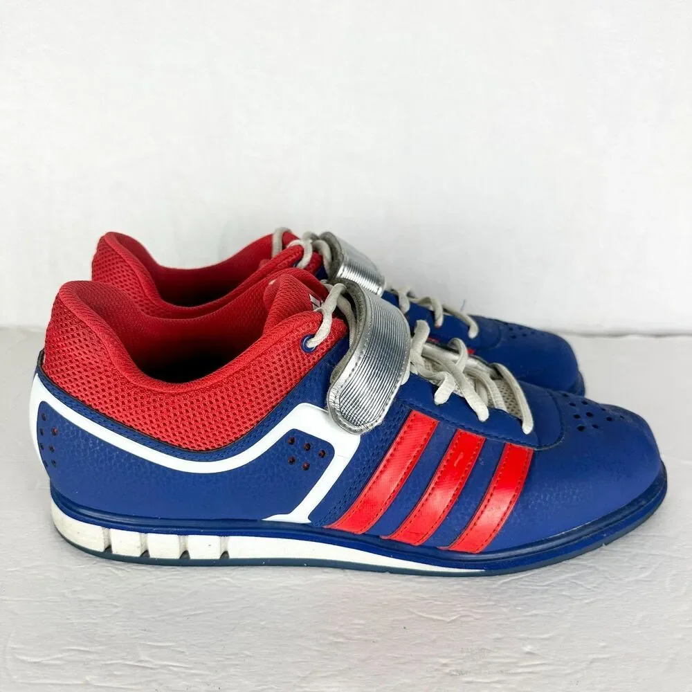 Adidas Mens Powerlift 2.0 Shoes Size 10.5 Weightlifting Red White Blue G96435
